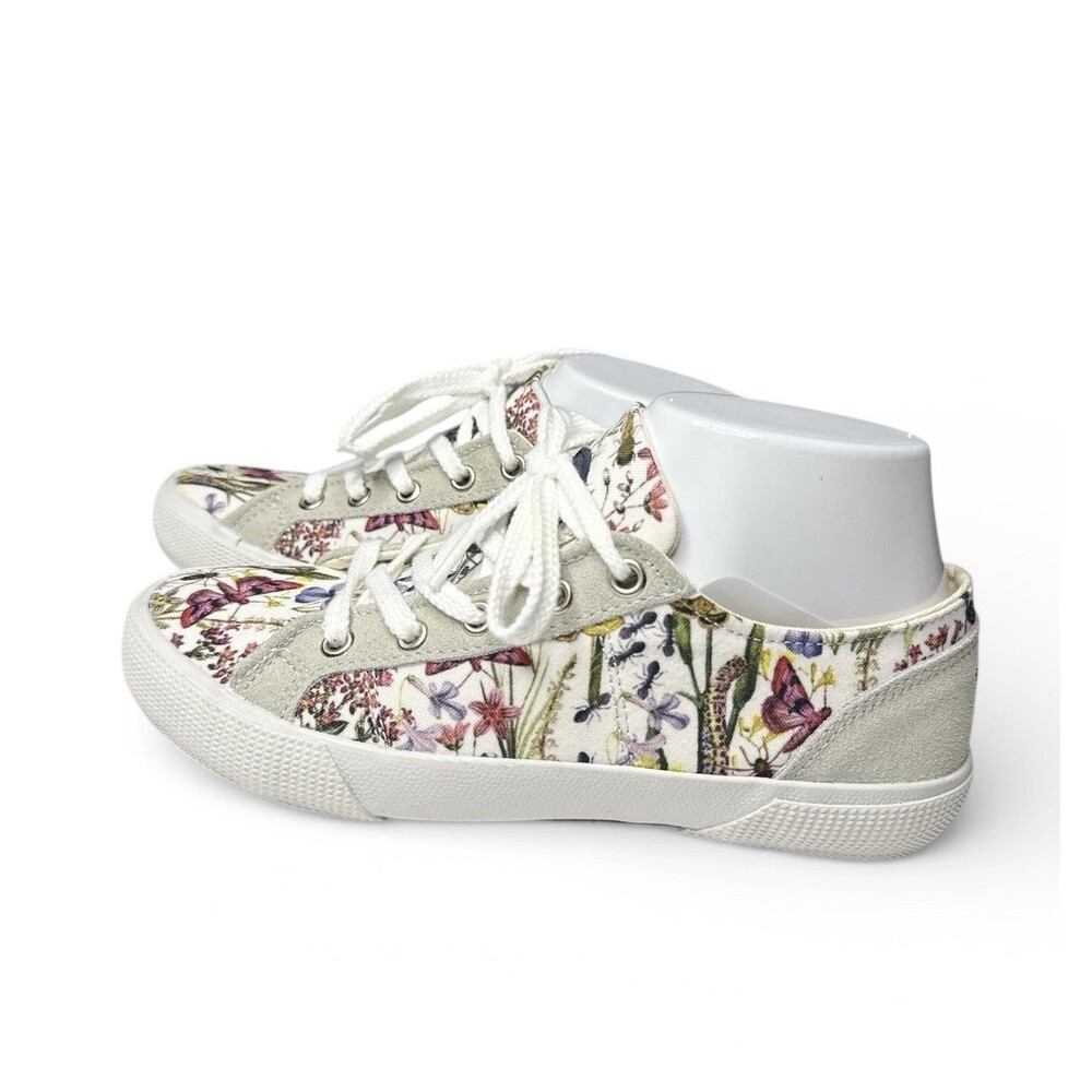 Inkkas Monterey Women's Sz 7 Floral Print Lace-Up Sneakers
